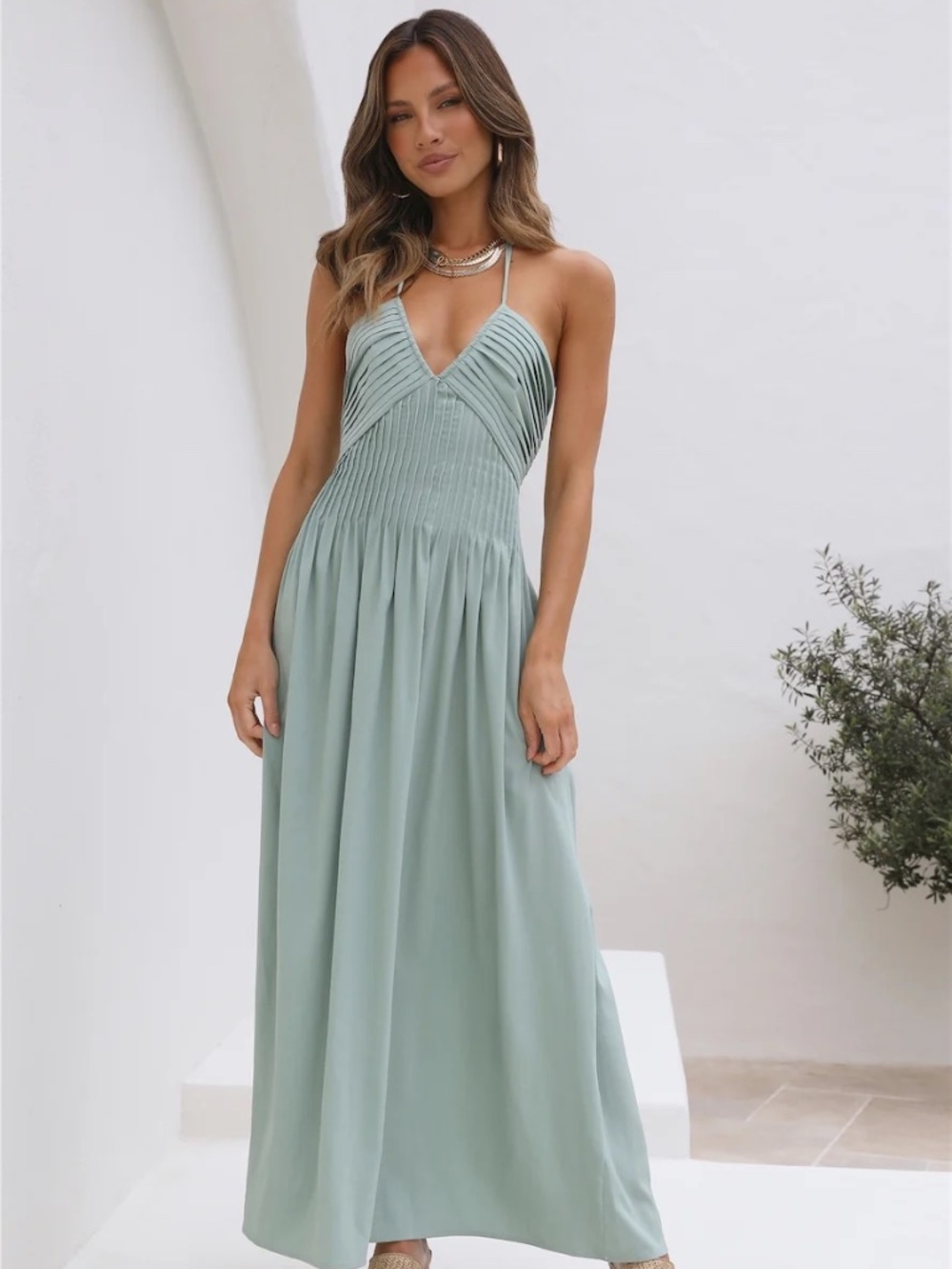 Fortunate One Cross My Heart Maxi Dress Size XS